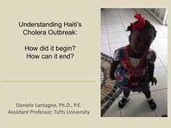 Haiti`s Cholera Outbreak