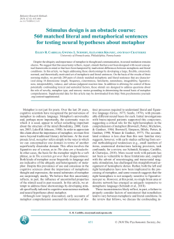 Stimulus design is an obstacle course