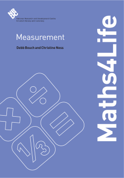 Measurement booklet LIVE - Digital Education Resource Archive