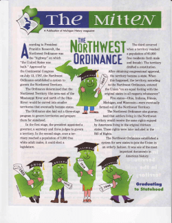 to Statehood - MSU History Department