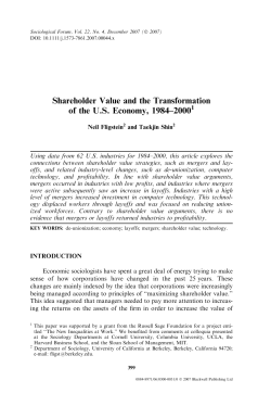 Shareholder Value and the Transformation of the U.S. Economy