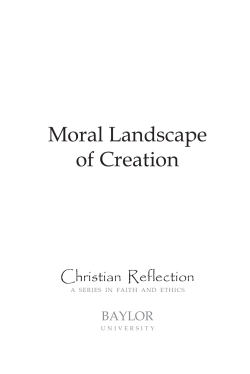 Moral Landscape of Creation