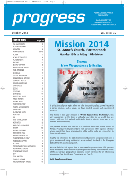 Progress-2014-10 - Portmarnock Parish