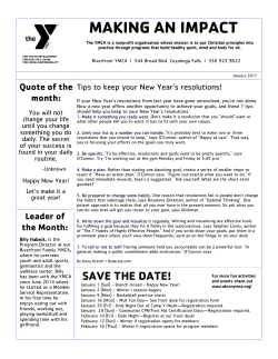 making an impact - Akron Area YMCA