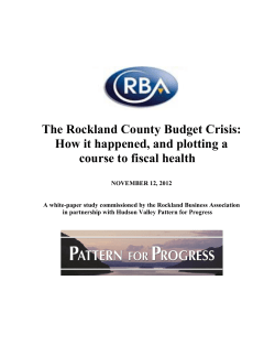 The Rockland County Budget Crisis
