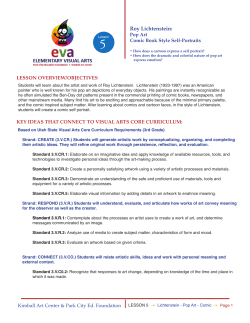 Roy Lichtenstein: - Kimball Art Center