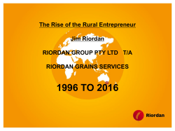 Jim Riordan - RABO BANK PRESENTATION NO 2 2016