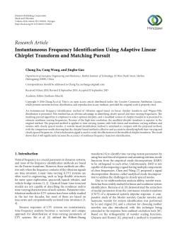 Instantaneous Frequency Identification Using Adaptive Linear