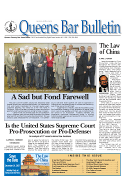 October 2007 - Queens County Bar Association