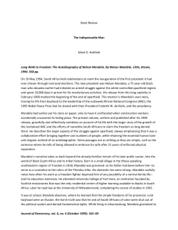 Book Review of Nelson Mandela`s Long Walk to Freedom