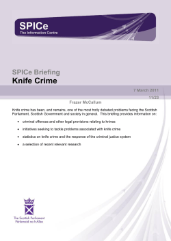 Knife Crime - Scottish Parliament