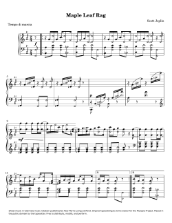 Maple Leaf Rag - Clairnote Music Notation