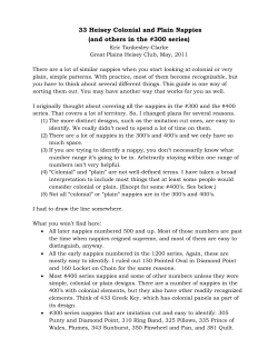 Colonial Nappies - The Great Plains Heisey Club