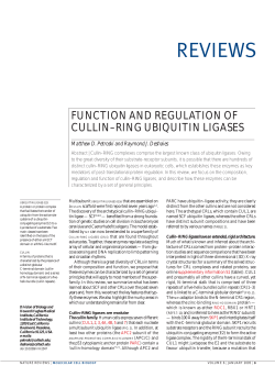 reviews - Deshaies Lab