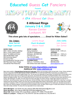 Educated Guess Cat Fanciers