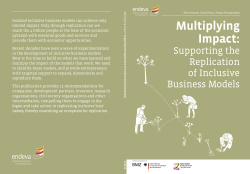 Multiplying Impact - Donor Committee for Enterprise Development