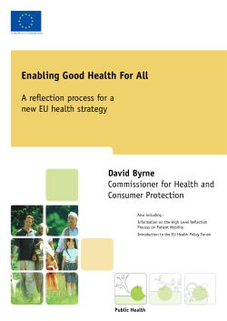 Enabling Good health for All - European Commission