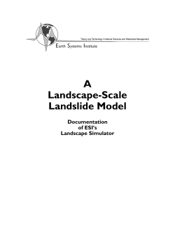 Landslide - Debris Flow Model