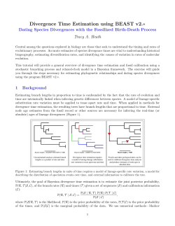 Divergence Time Estimation using BEAST v2.