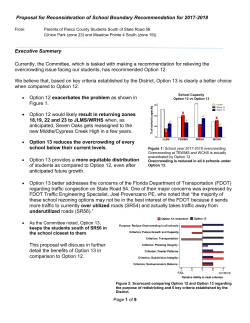 Proposal for Reconsideration of School