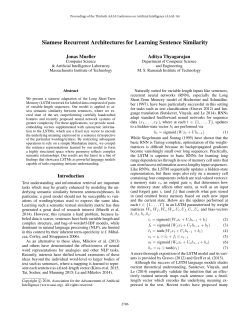 Learning Sentence Similarity with Siamese Recurrent Architectures