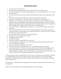 Home-made Fire Starters