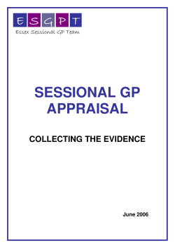 sessional gp appraisal