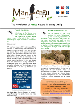 - Africa Nature Training