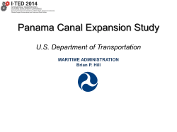 Panama Canal Expansion Study