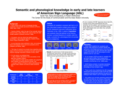 Semantic and phonological knowledge in early