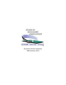 Executive Session Summary SMA Seminar 2015
