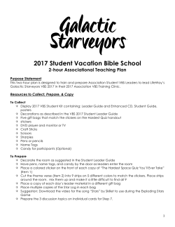 File 11 REVISED Student VBS Plan