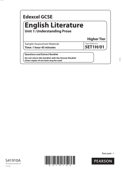 English Literature - Edexcel