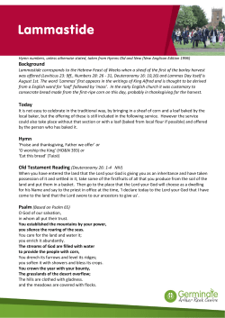 Lammastide - Amazon Web Services