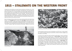 1915 &ndash; stalemate on the western front