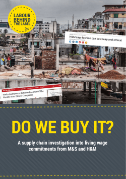 Do we buy it? - Labour Behind the Label