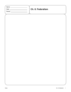 Ch. 6: Federalism - Loudoun County Public Schools