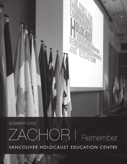 July - Vancouver Holocaust Education Centre