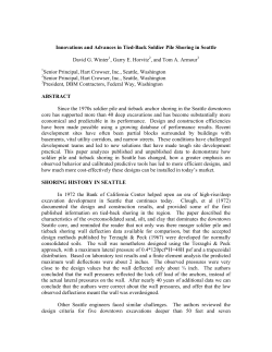 Innovations and Advances in Tied-Back Soldier Pile