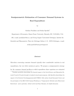 Semiparametric Estimation of Consumer Demand Systems in