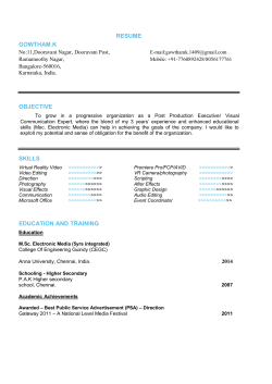 resume gowtham.k objective skills education and training