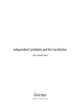 Independent Candidates and the Constitution