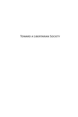 Toward a Libertarian Society