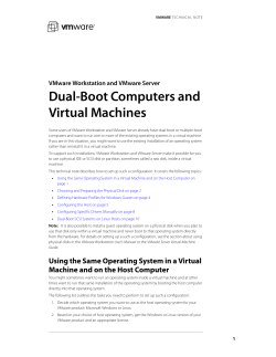 Dual-Boot Computers and Virtual Machines