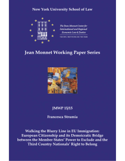 JMWP 15 Strumia - Jean Monnet Center