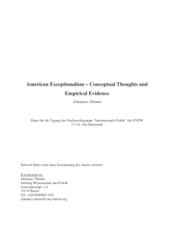 American Exceptionalism