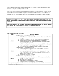 Outcome Assessment #2 - The Syracuse City School District