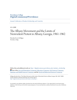 The Albany Movement and the Limits of Nonviolent Protest in Albany