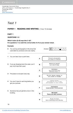 Test 1 - Assets - Cambridge University Press