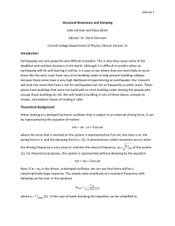 damp resonance in architectural structures